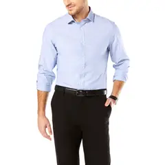 DOCKERS - Camisa Hombre Refined Poplin Slim Fit Celeste