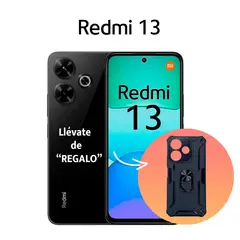 REDMI - 13 6GB RAM 128GB CÁMARA 108 MP COLOR NEGRO MEDIANOCHE CON ESTUCHE DE REGALO