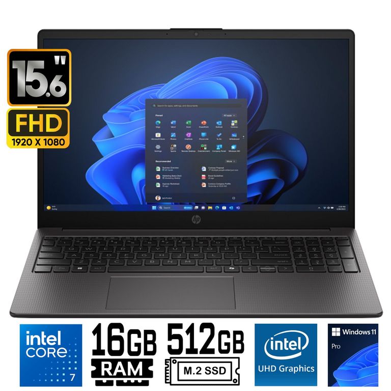 Laptop 250R G10 Intel Core 7 150U Ram 16GB SSD 512GB 15.6"FHD Windows 11 PRO