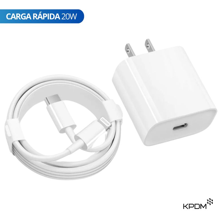 Cargador Para iPhone Carga Rápida 20W Lightning