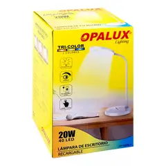 OPALUX - LAMPARA DE ESCRITORIO RECARGABLE TOUCH 20WATTS