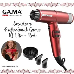 GAMA - Secadora de Cabello Professional IQ Lite Red