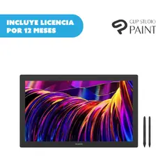 HUION - KAMVAS PRO 27 (4K) MONITOR GRÁFICO+ LICENCIA CLIP STUDIO PAINT PRO