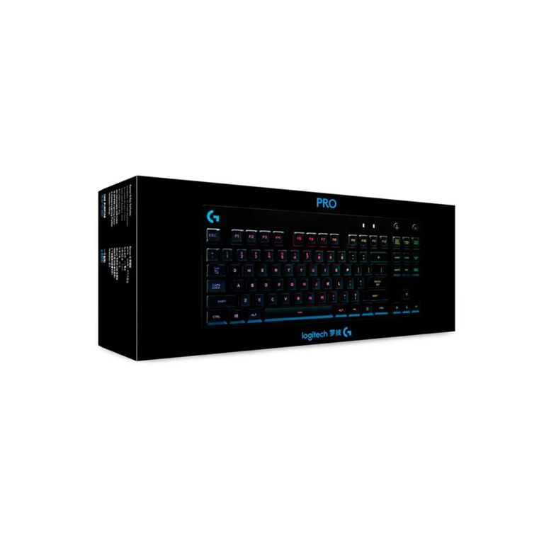 TECLADO PRO KEYBOARD RGB CON CABLE NEGRO