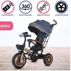 VOYAGE - Triciclo Guiador Para Niños «GOLDEN II» Azul
