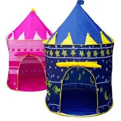 GENERICO - Carpa Castillo Casita Armable Niños Niñas Azul Rosado Envios