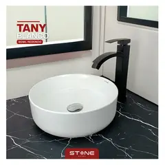 STONE - LAVAMANOS MOD. REDONDO MINIMALISTA TANY BLANCO