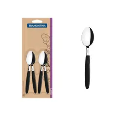 TRAMONTINA - Cuchara de Té Ipanema Negro x12 pzas -