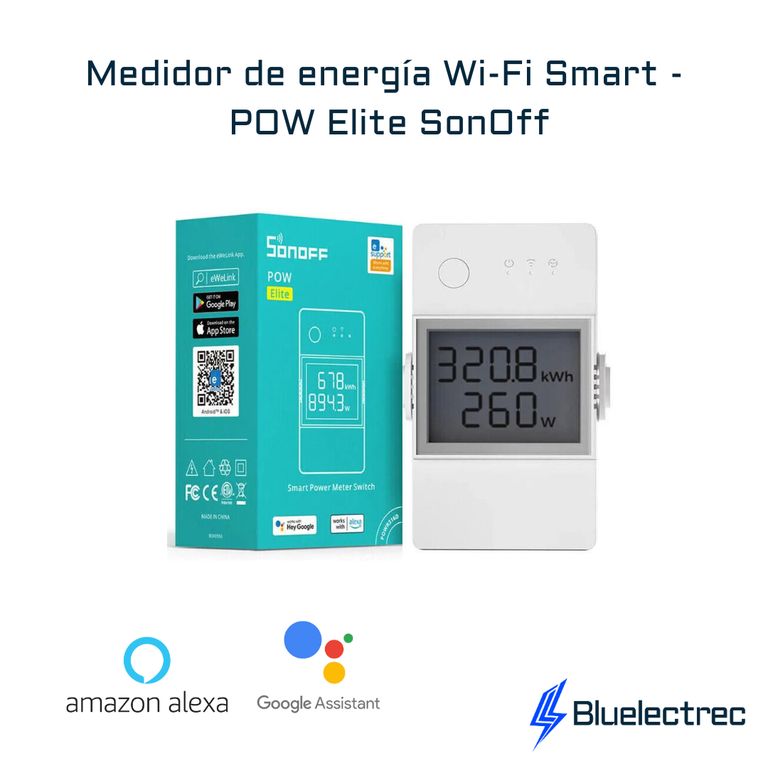 Medidor Energía WiFi - Pow Elite 20A POWR320D