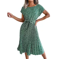 BLWOENS - Vestido casual de verano para mujeres - Verde