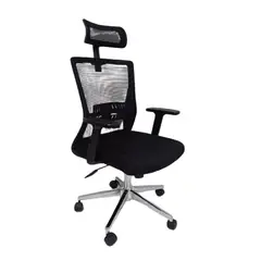 MOBELART - Silla para Oficina Presidente Ken Negro Ergonómica möbelArt