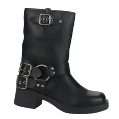 CHALADA - Botin Mujer Negro Casual Biker-1