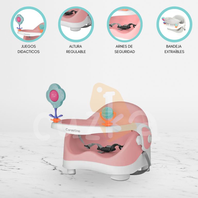 Silla de Comer Adaptable «BOOSTER» Pink