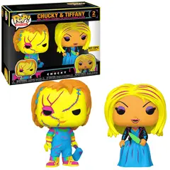 FUNKO - Pop Novia de Chucky- Chucky y Tiffany Blacklight 2 Pck