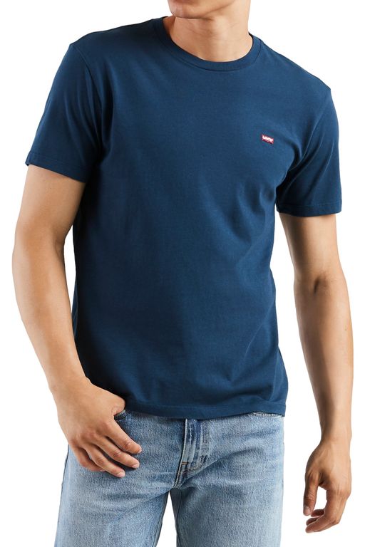 Polo Hombre Mini Logo Azul