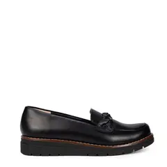 BATA - Mocasines Casuales Tonnato Negro Mujer