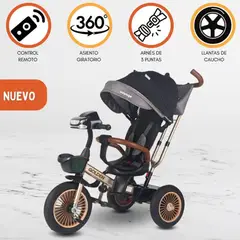 VOYAGE - Triciclo Guiador Para Niños «GOLDEN II» Black