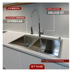 STONE - COMBO PREMIUM STPR8448+ DELIUS ST-01 CON ESCURRIDOR(EXONERADO) -STONE