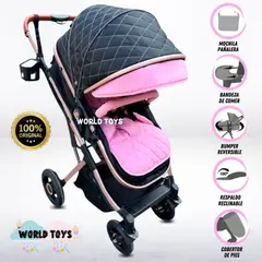 Baby - Coche Moisés de Lujo «BORGNINE» Edición Limitada Pink