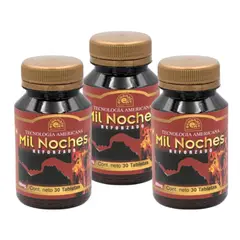 GENERICO - Mil Noches Reforzado Potencializador 30 Tabletas Pack 3 Frascos