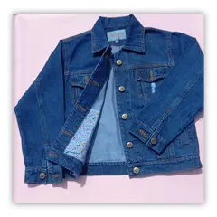 TAIS PRINCESS - Casaca jeans niñas con destroyer