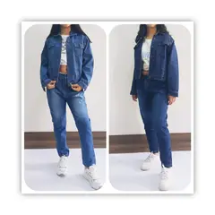 TAIS PRINCESS - Casaca jeans niñas clásica