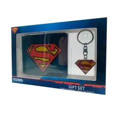 ABYSSE AMERICA - BILLETERA Y LLAVERO DE SUPERMAN PACK WALLET KEYRING