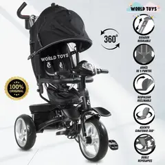 BABY - Triciclo Giratorio «LAHORE» Edición Limitada Black