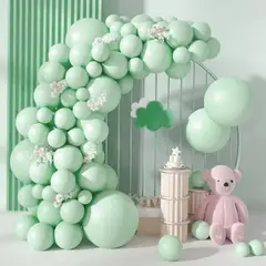 KTK - Bolsa de Globos Látex Pastel 12 Verde de 100un