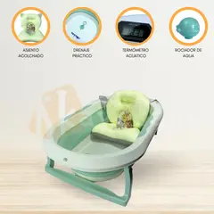 VOYAGE - Bañera Plegable con Termómetro «AQUATIC» Green