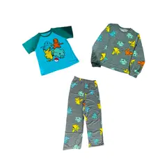 POKEMON - Set de 3 Pijama Edicion Pikachu