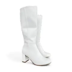 GENERICO - Bota Mujer Alta City Taco 7 2086L-75 Color Blanco