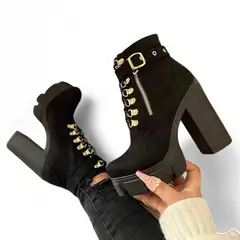 GENERICO - Taco Mujer Elevate Chic 2086L-70 Color Negro