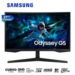 SAMSUNG - MONITOR ODYSSEY G5 165HZ 1MS 27 2K 165HZ 1MS HDR10 FreeSync