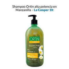 IMPORTADO MC - Shampoo Ortin Alta Potencia En Manzanilla La Cooper 1Lt