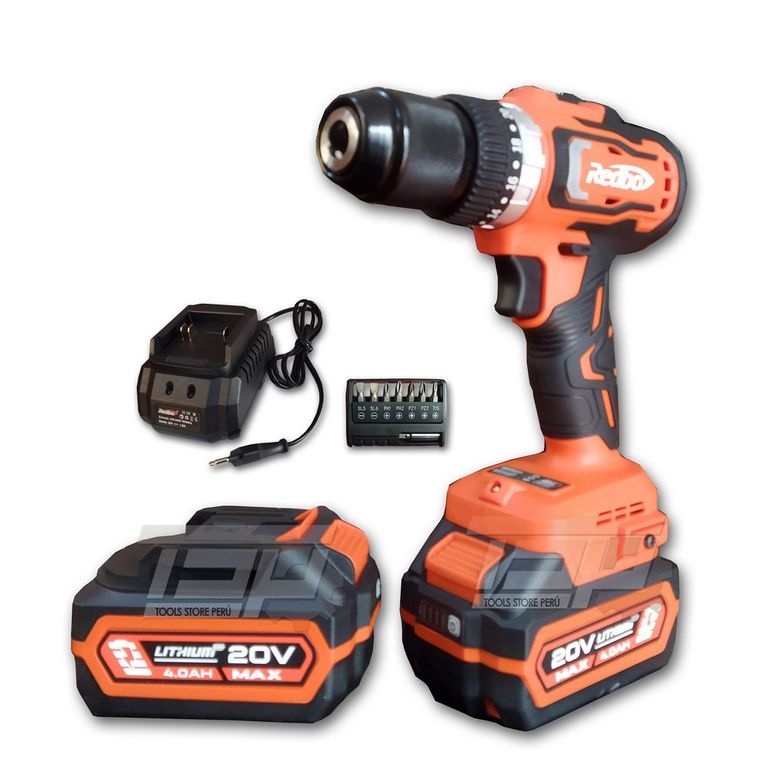 Taladro Inalámbrico 20V 2x4Ah Brushless