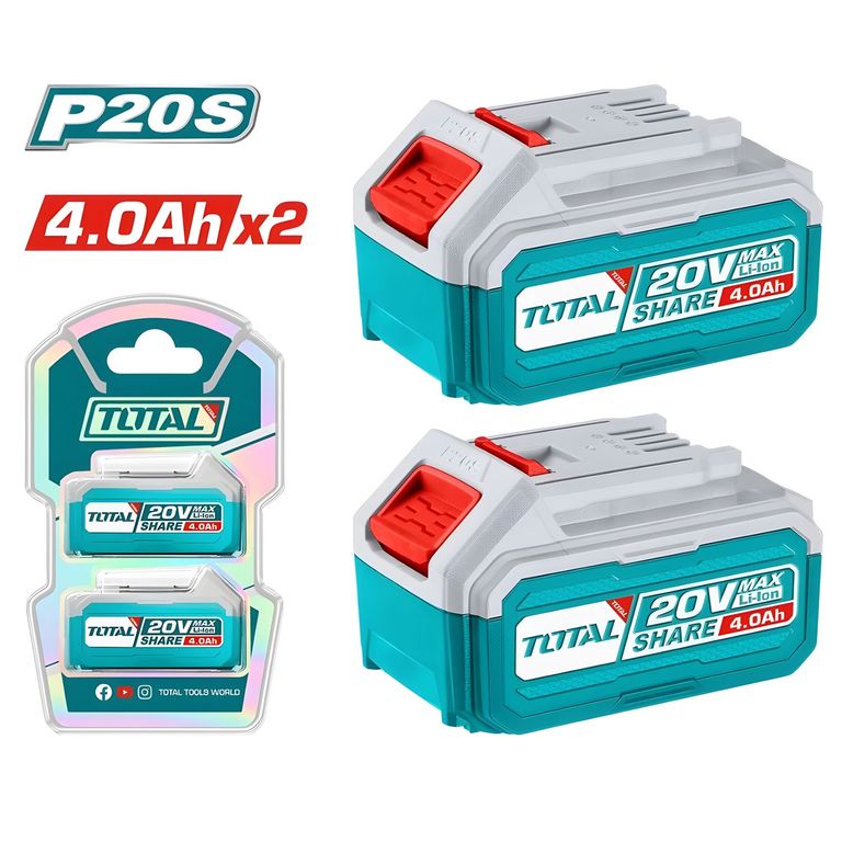 BATERIA TOTAL PACK DE 2 BATERIAS DE 4.0AH-TOSLI240312