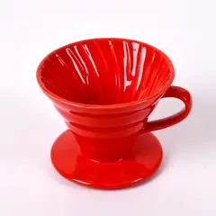 GENERICO - Dripper V60 cerámico ROJO 2 - 4 tz