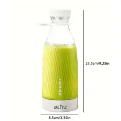 BLITZ - Licuadora Portátil Inalámbrica Botella Recargable USB