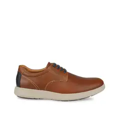 VIALE - Zapato Derby Casual ANGELO-092 Miel Homme Cuero