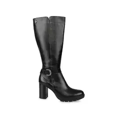 VIALE - Bota Alta Casual FER-2431 Negro Cuero