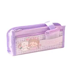 GENERICO - Cartuchera de Lápices Multifuncional Lila