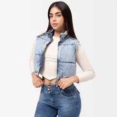 SQUEEZE - Chaleco Denim Mujer Lingel