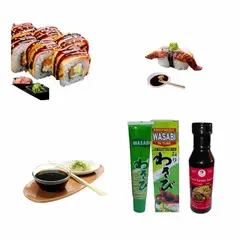 GENERICO - Pack Japones Unagi Picante 2u Wasabi y Salsa de Anguila
