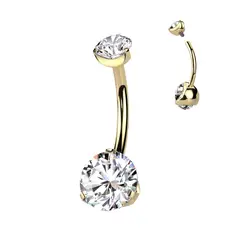 ADR JOYERIA CORPORAL - Piercing Ombligo Zircon Titanio ADR Joyería Corporal