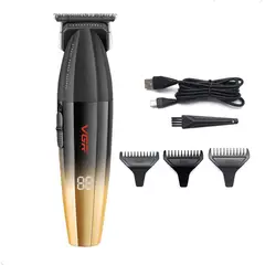 GENERICO - Maquina Corte Cabello Trimmer VGR V 906 Pantalla Digital Inalambrico