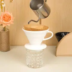 GENERICO - DRIPPER blanco V60 2 -4 Tazas GRATIS filtro de papel