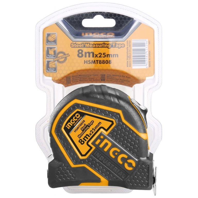 Cinta Métrica 5mt x 25mm Métrica y Pulgadas Ingco