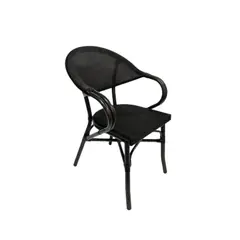 NIHM - Silla de Comedor Montmartre de Aluminio Negro