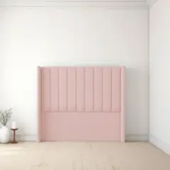 MUEBLES MACRUMO - Cabecera Alta Barcelona de 2 Plz - Color Palo Rosa